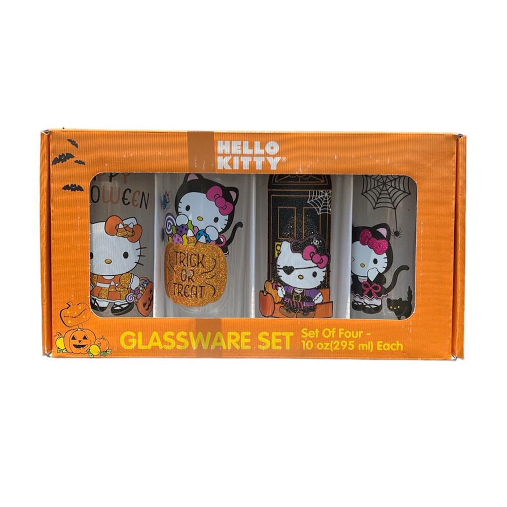 Hello Kitty Halloween Glass Cups